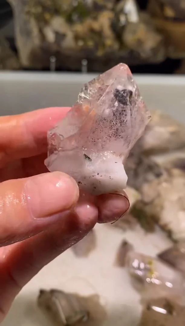 未镶嵌珠宝半成品水晶79号四川超七花园水晶