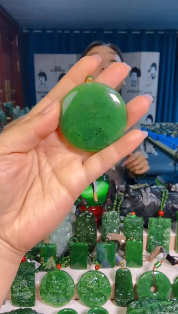 和田玉未镶嵌挂件1