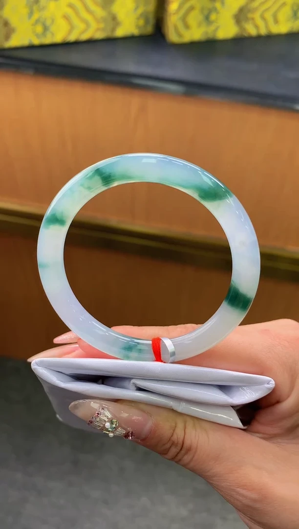 未镶嵌手镯翡翠-F49-圆条53.7