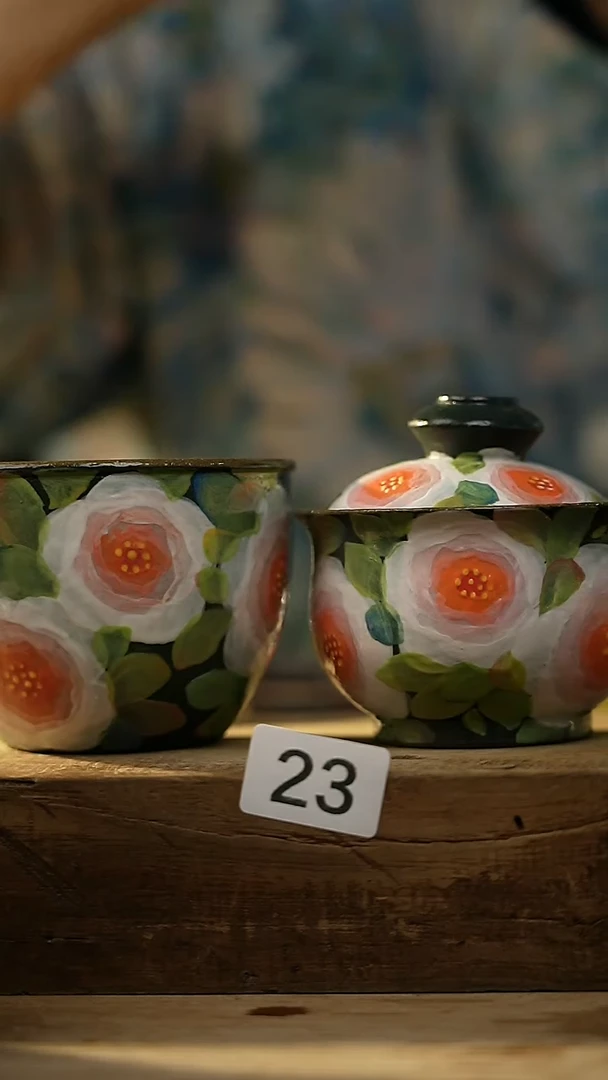 【闪购商品】瓷片油画风·彩绘·设计师石一款