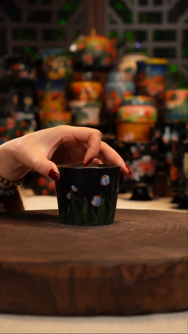 油画  手绘   釉下彩