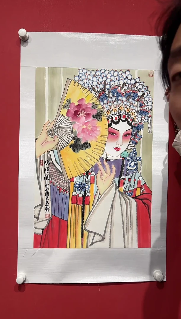 国画郑雅文-2.7平尺-国画