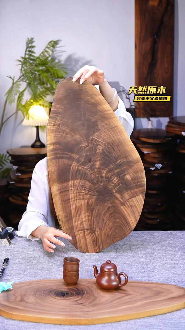 木北美黑胡桃原木.干裂疤结不属于商品质量问题完美主义者慎拍