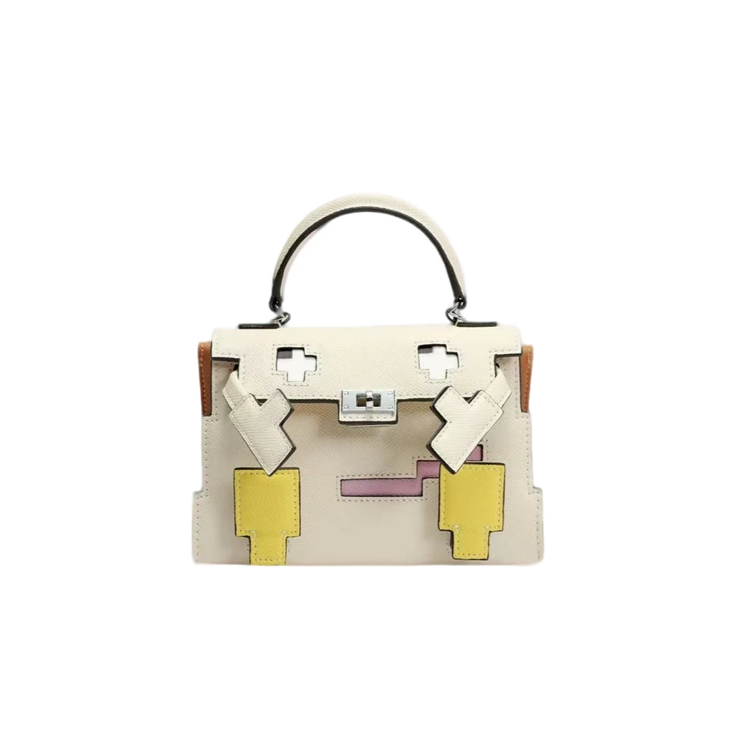 马赛克娃娃包单肩斜挎手拎包