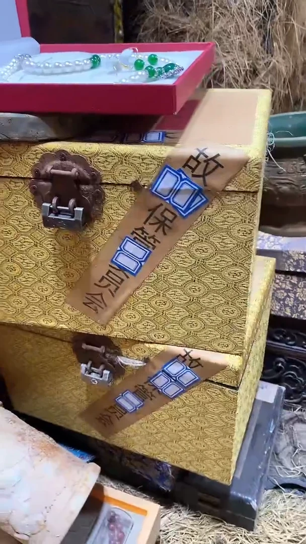 铜锁箱一对-------（晓晓甄选）