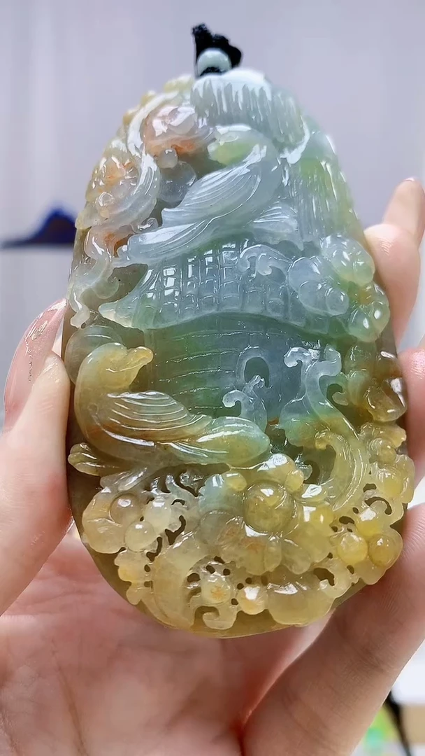 未镶嵌定制翡翠4829jw-毛货挂件69