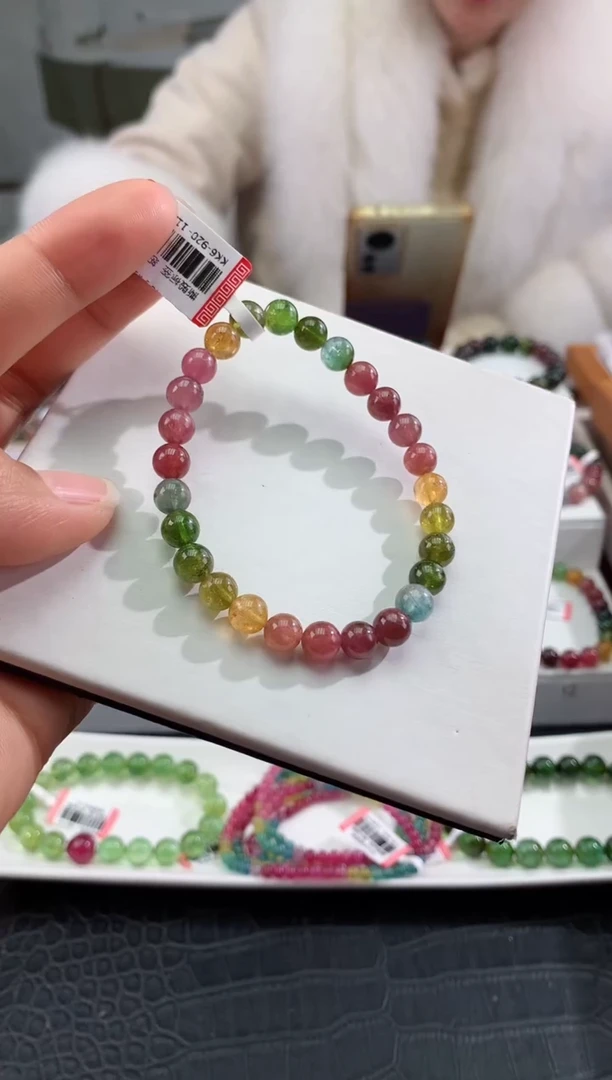 【闪购商品】碧玺手串未镶嵌多样性发一条
