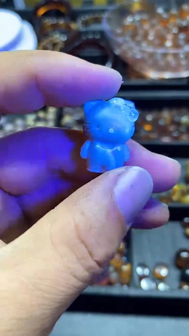 琥珀颈饰未镶嵌天然缅甸琥珀-猫