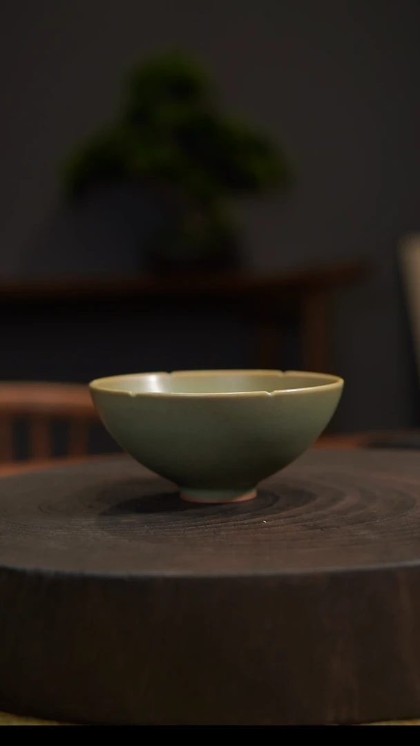 杯子波*哥葵口杯 汝州原产地  原矿老釉