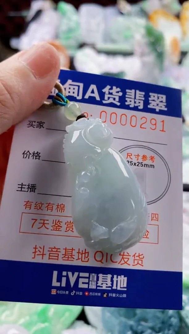 翡翠未镶嵌吊坠(不含链)1