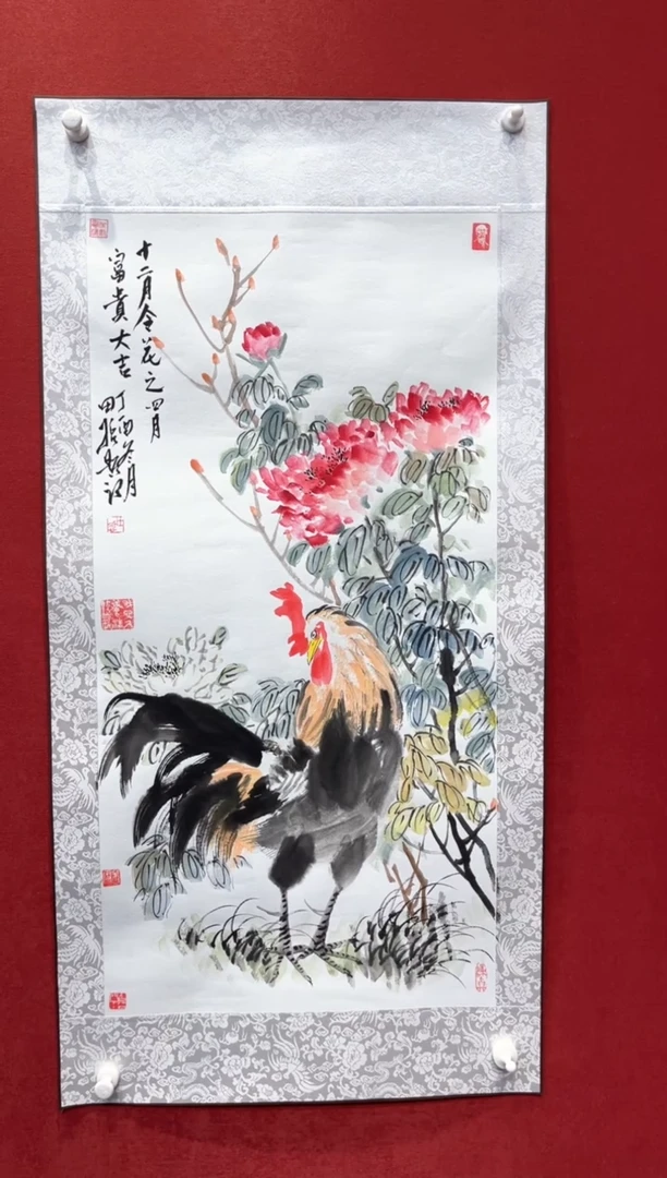 国画田哲老师现场创作 80