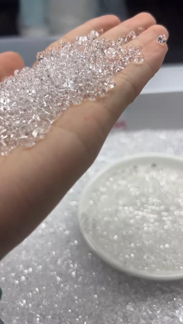 未镶嵌颈饰水晶w2876白水晶算盘4*2mm*50颗