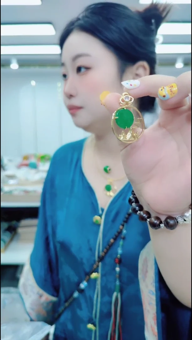 石英岩玉合金颈饰2011干青吊坠