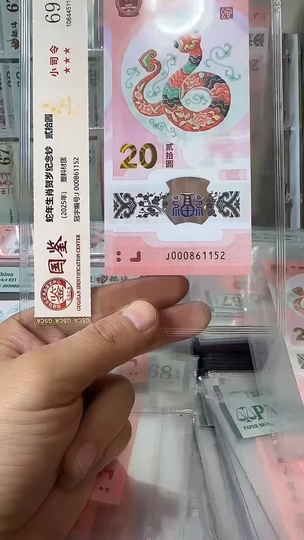 塑料000861152蛇钞单张