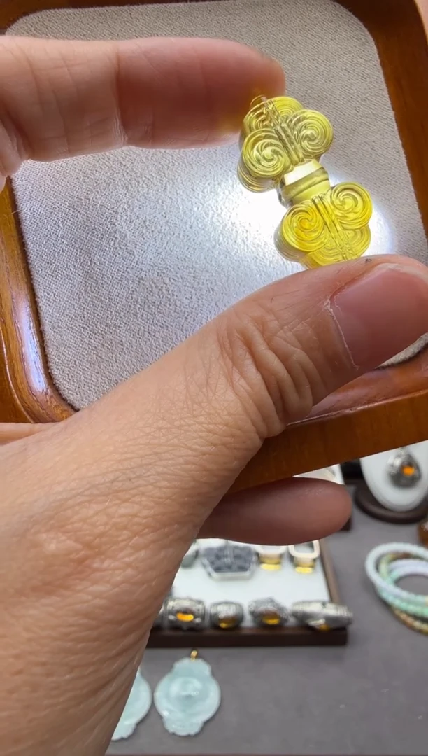 琥珀颈饰未镶嵌朵*金刚杵9