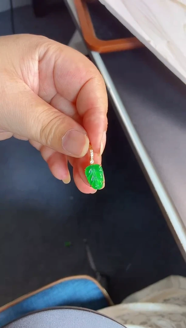 吊坠(不含链)银S925镶嵌翡翠1