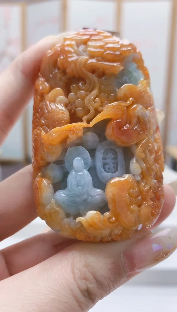 未镶嵌定制翡翠5160jw-毛货挂件64