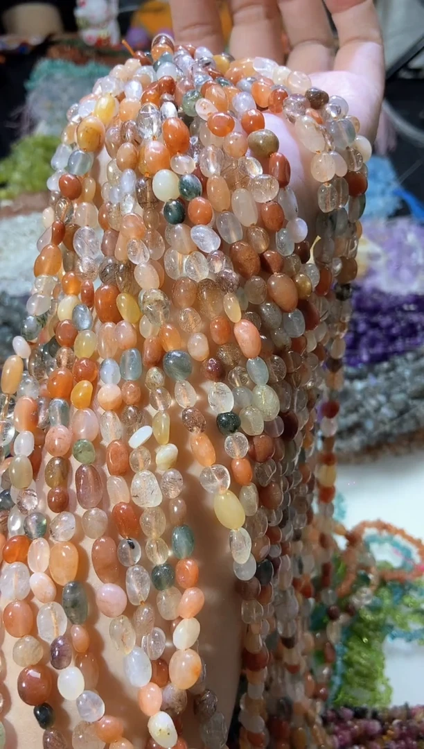 水晶珠宝半成品未镶嵌彩兔毛