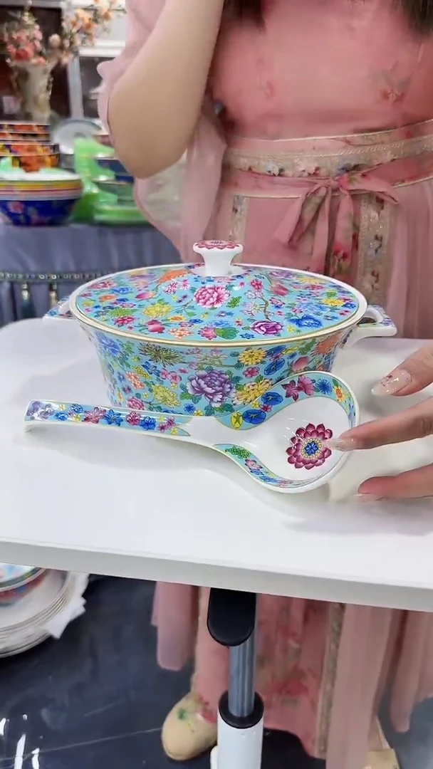 瓷片10英寸公主堡1个加大汤勺1个