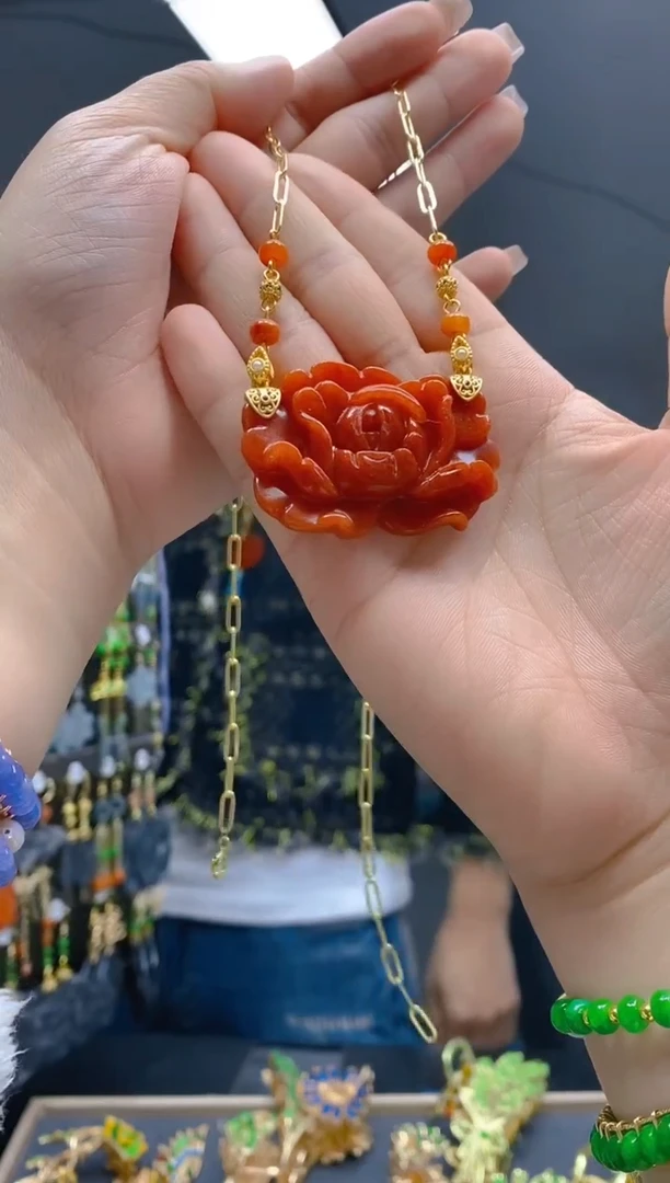 【闪购商品】翡翠耳饰合金367翡翠锁骨链