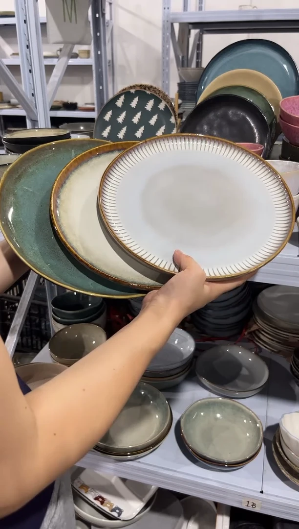 陶瓷外贸尾货瑕疵满20包邮X3 大盘组合