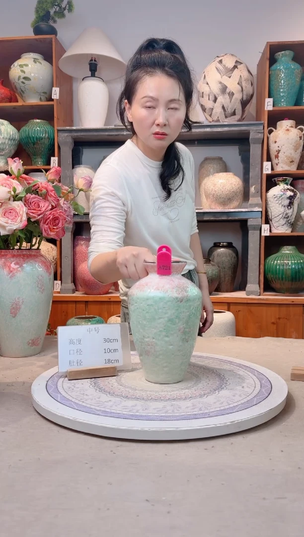 瓶陶瓷花瓶 无花  a721