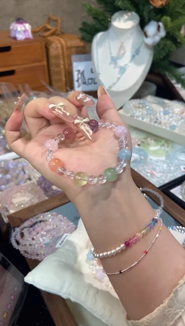 未镶嵌手串水晶孤品捡漏均匀瑕疵介意勿拍