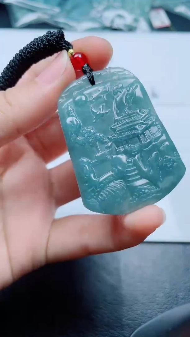 颈饰未镶嵌翡翠多样性发货随机发货-山水牌