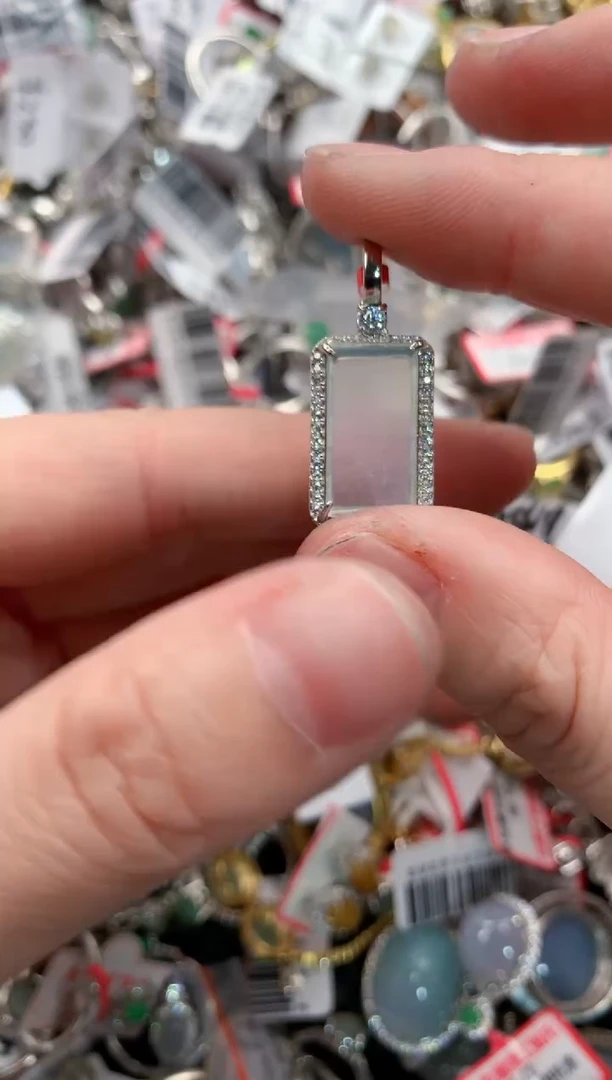 银S925镶嵌戒指翡翠9999----10