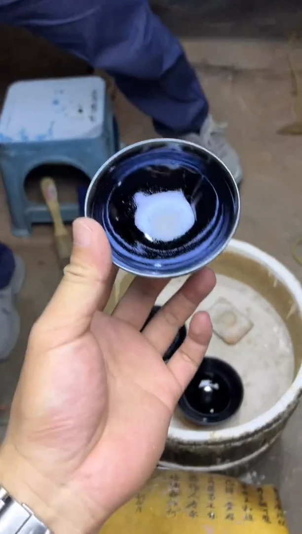 茶盏纯原陈星-老狼茶器35斜底