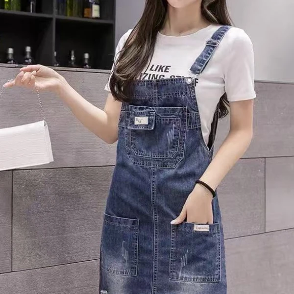 601-700播间牛仔背带裙夏季薄款设计感宽松显瘦小个子短裙潮