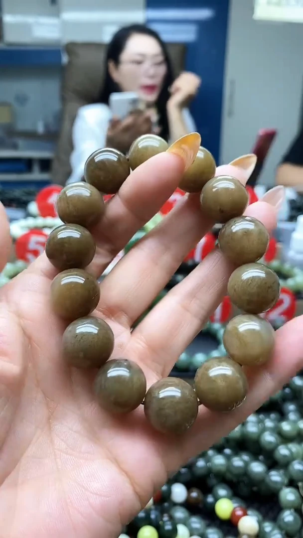 未镶嵌手串和田玉且末糖黄金糖16