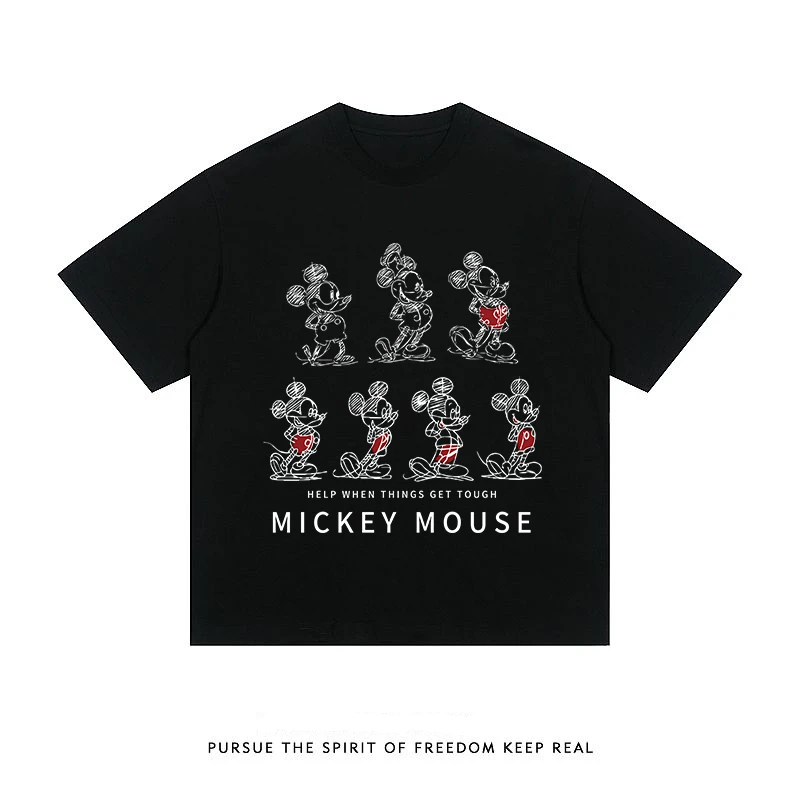 大版t恤短袖爆款2025新款短袖t恤美式上衣oversize慵懒风男女同款