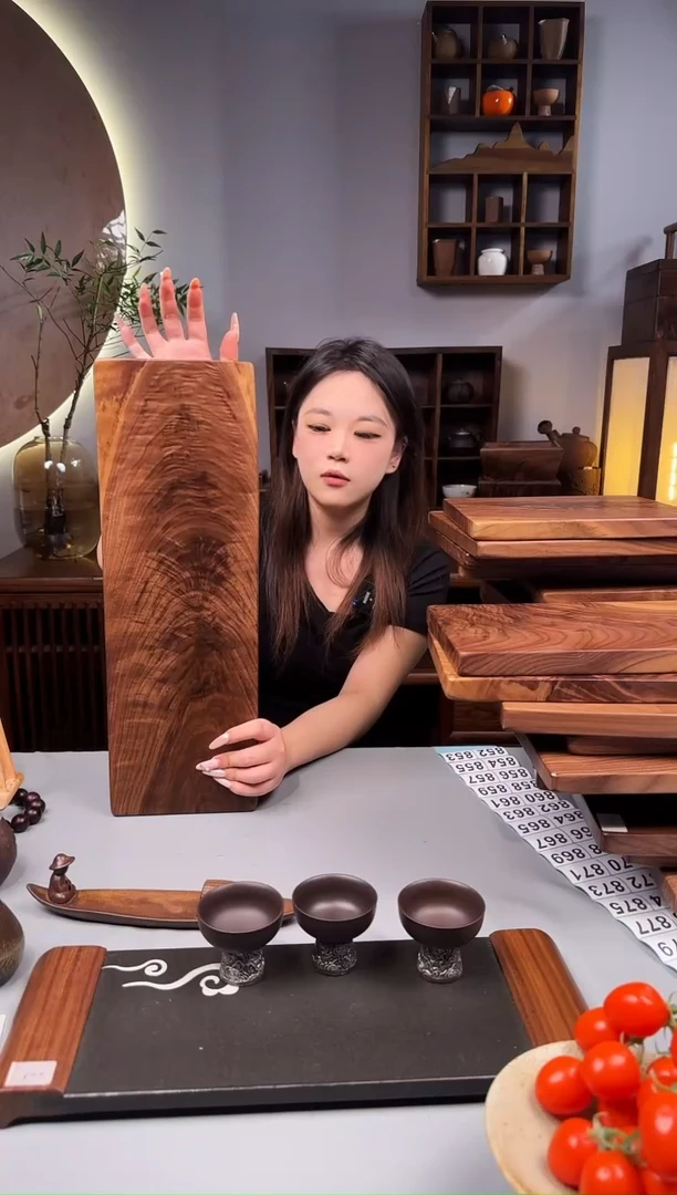 北美黑胡桃实木原木47.5*16