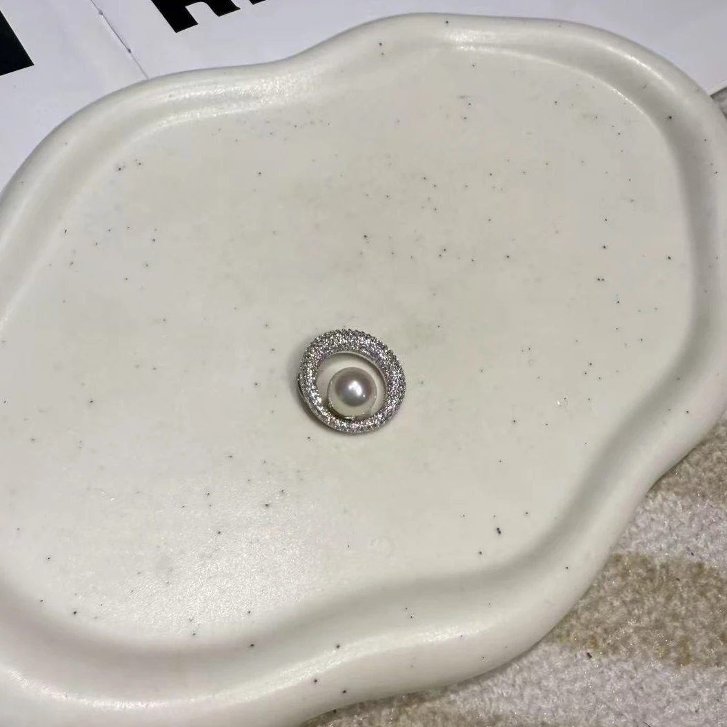 【B349】7-8mm海水珍珠日月星辰吊坠