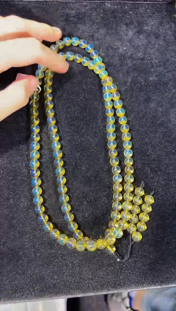 【闪购商品】琥珀裸石未镶嵌7mm高蓝108