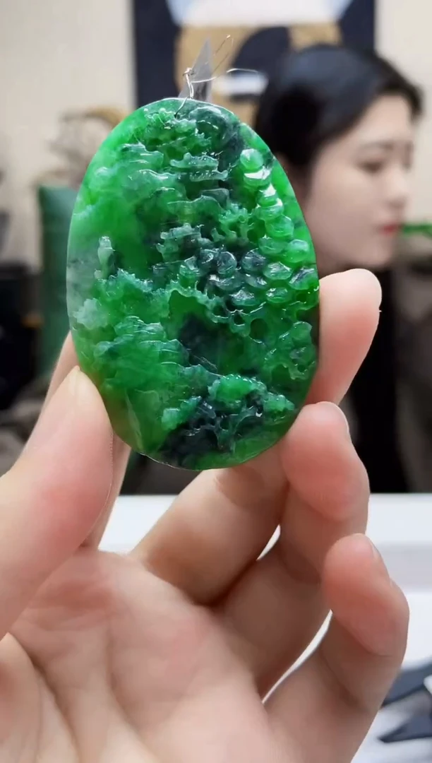 未镶嵌定制翡翠吊坠71