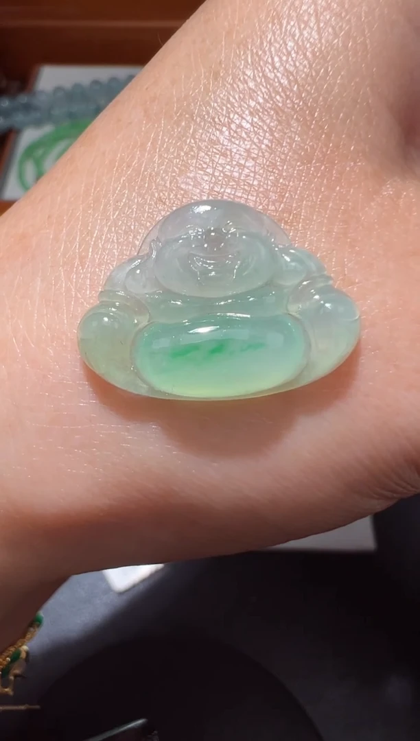 【闪购商品】定制翡翠未镶嵌15.2*21.7*4.0佛公