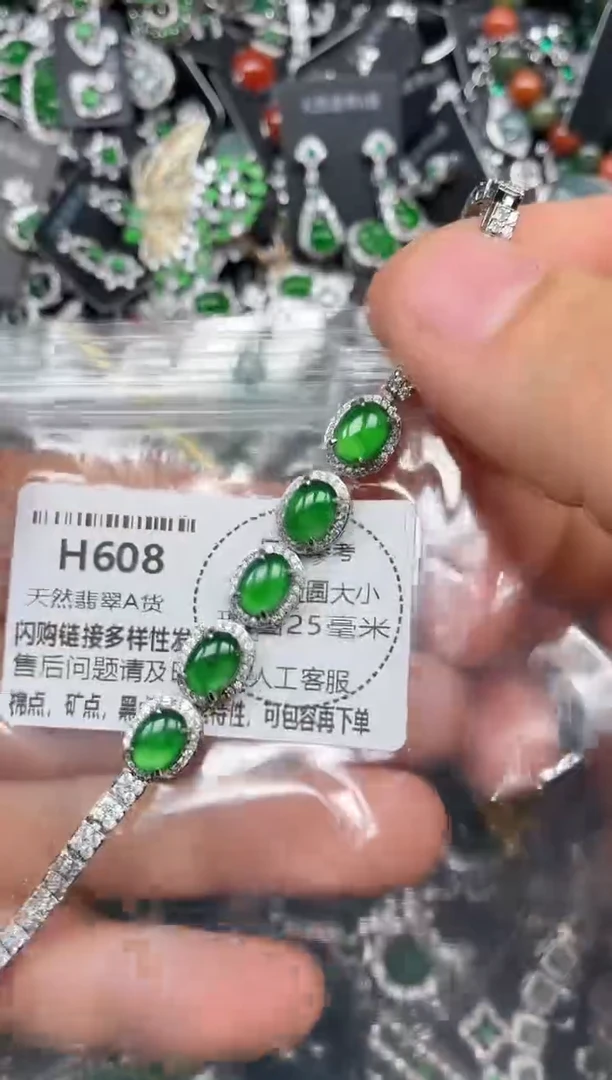 颈饰未镶嵌翡翠H608手链