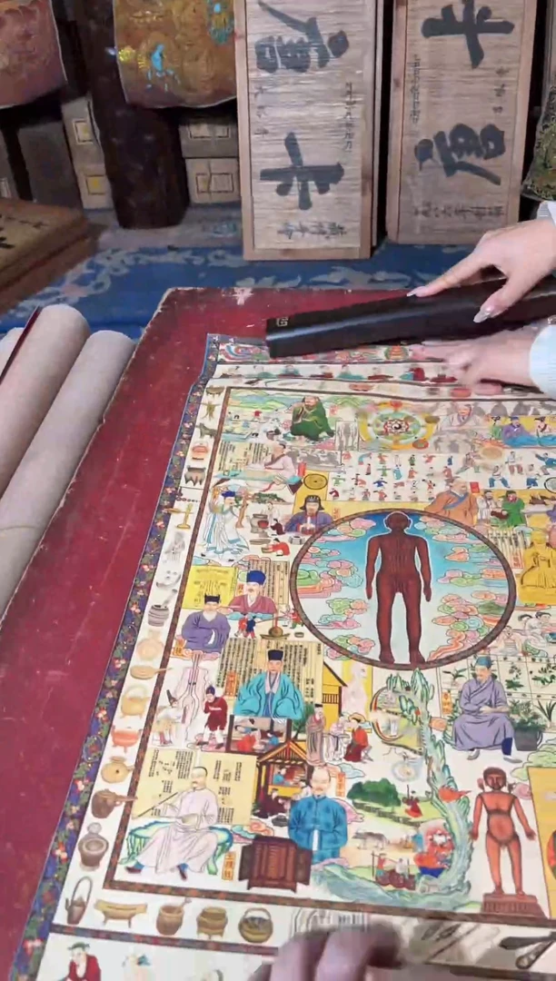 卷轴画龙妹唐卡直播tk16