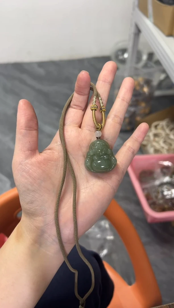 项链未镶嵌和田玉和田玉佛公吊坠[多样发其一]