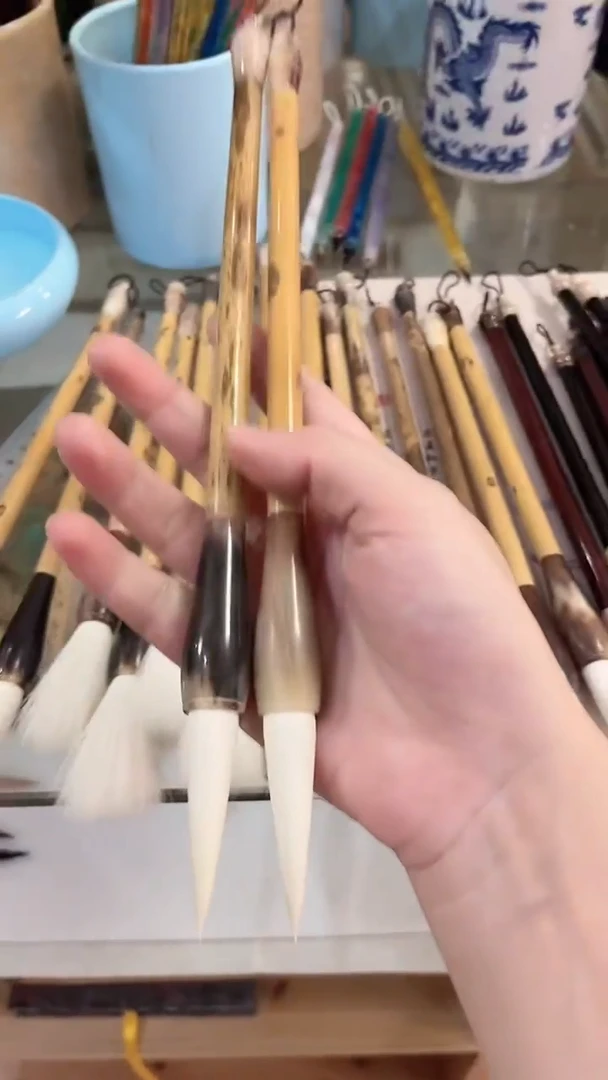 【清水试笔，拒绝蘸墨】墨琳笔庄毛笔2支