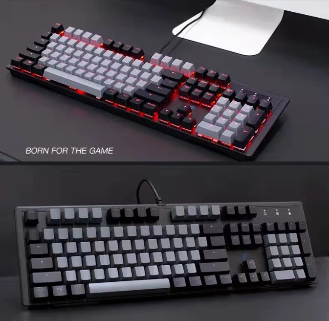 9新 RK 网吧电竞机械键盘背光加长USB接口专业电竞游戏键盘