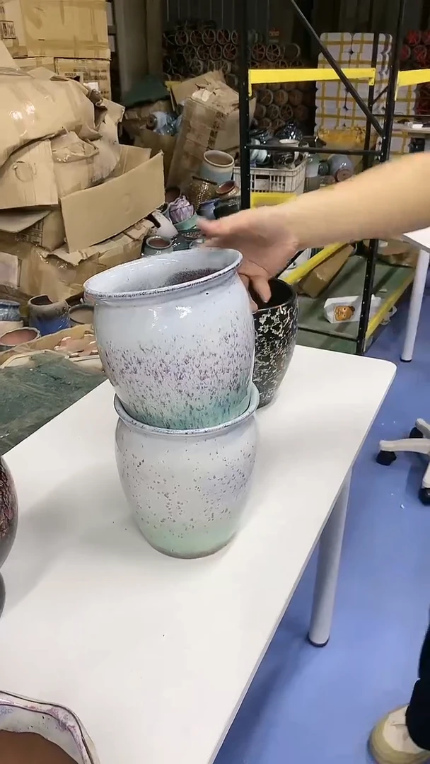 宜兴紫砂粗陶花瓶19