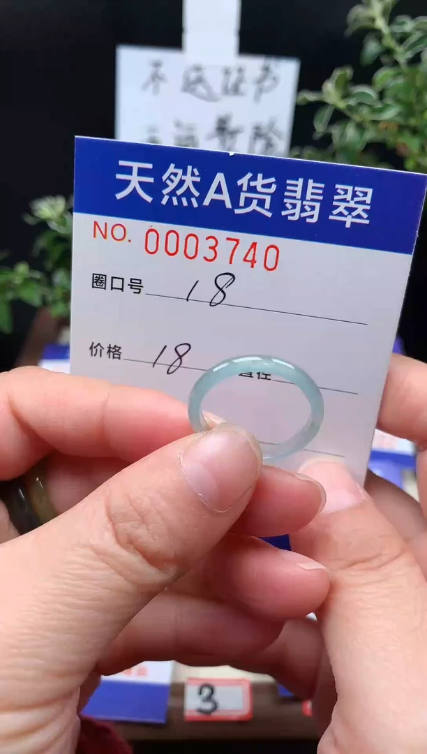 未镶嵌戒指翡翠18#