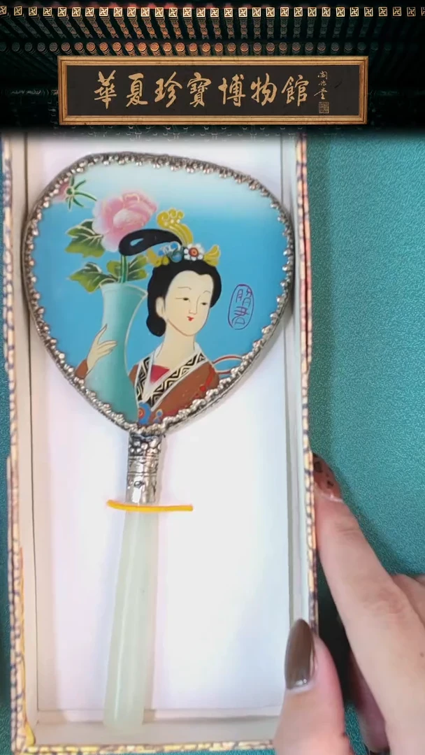非遗手工小人物镜子