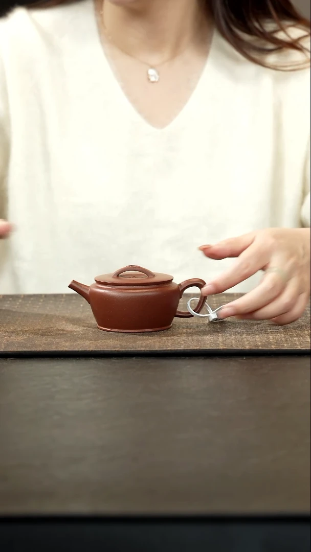 茶壶紫砂底槽青清流汉瓦120cc