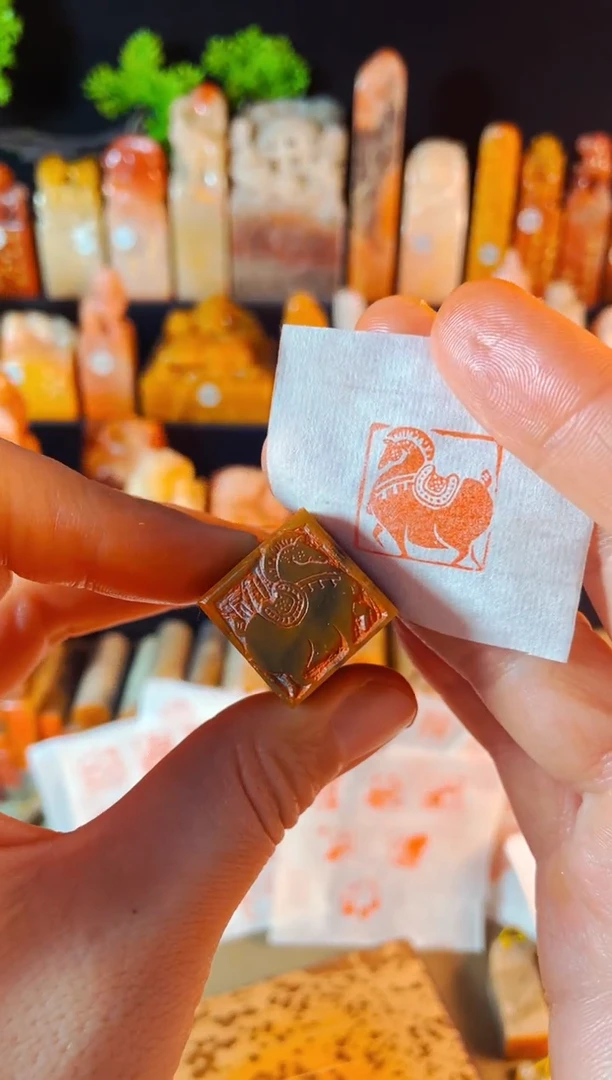 【闪购商品】巴林石印石手工篆刻《唐马》2.0