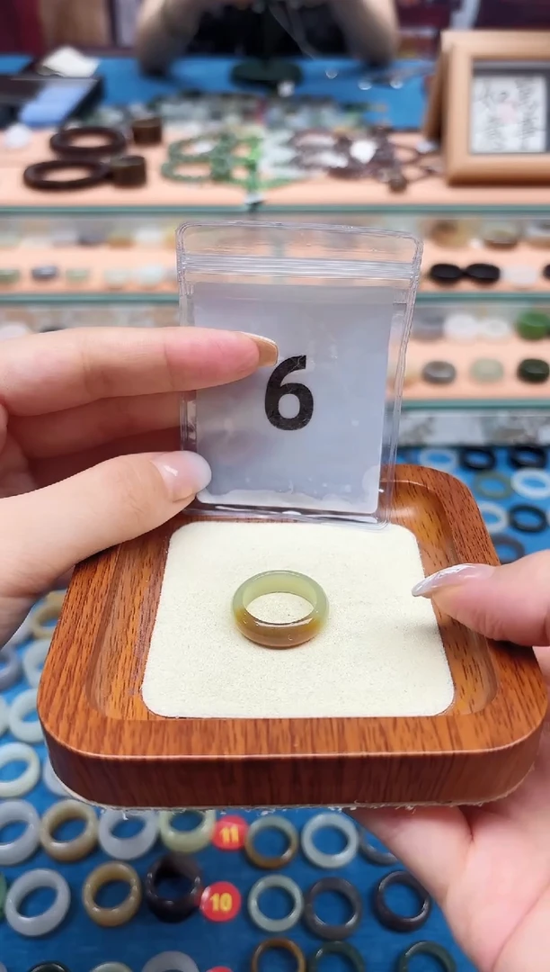 和田玉戒指未镶嵌14号