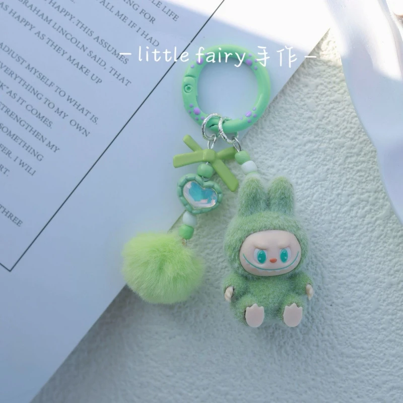 送女友植绒公仔钥匙扣挂件无娃可爱萌粒手机链包挂饰情侣小礼